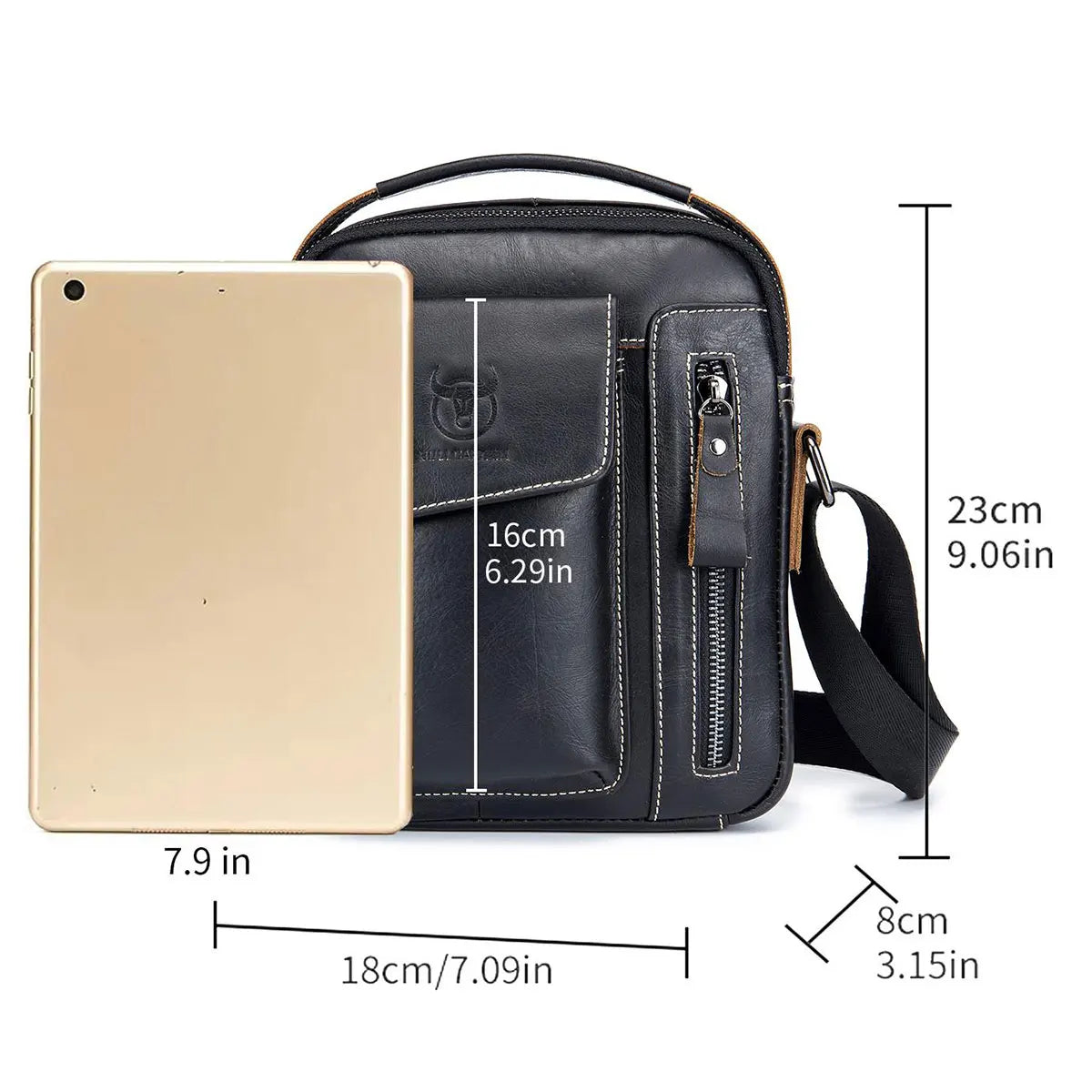 Sacoche cuir Homme "BULLCAPTAIN BOLSO"