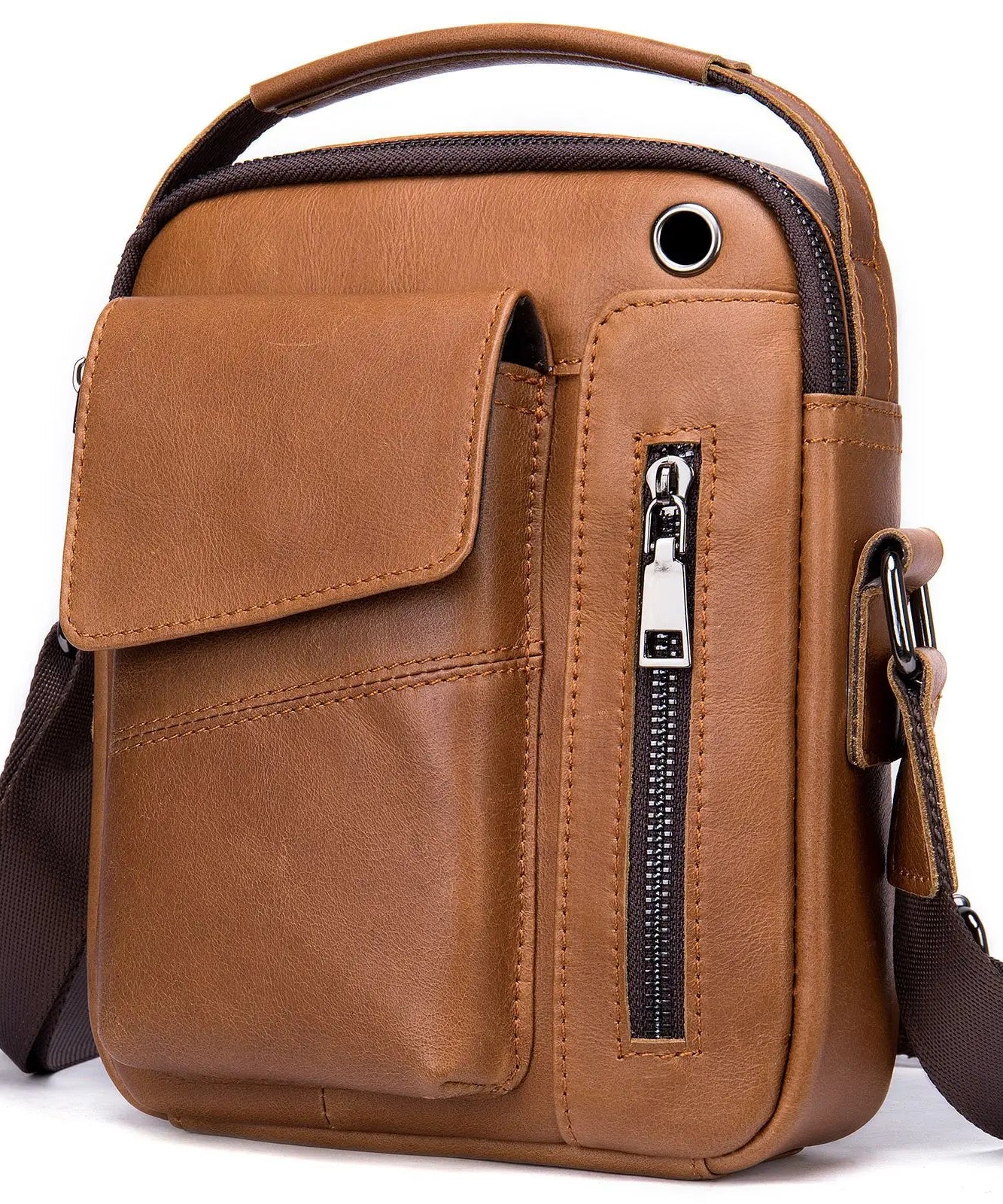 Sacoche cuir homme "SHOULDER"