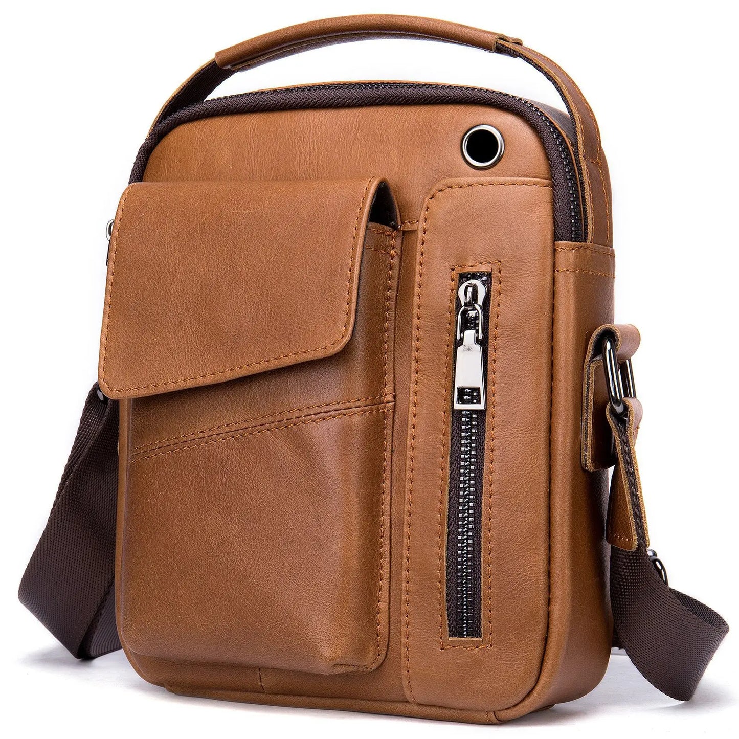 Sacoche cuir homme "SHOULDER"