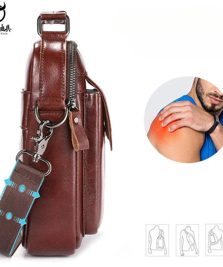 Sacoche homme cuir moyenne "BULLCAPTAIN"