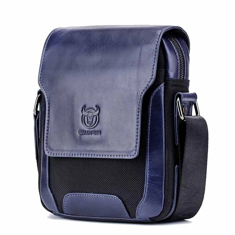 Sacoche cuir homme "PATCHWORK"