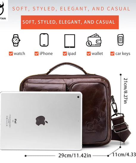 Sacoche cuir homme "AIRPORT"