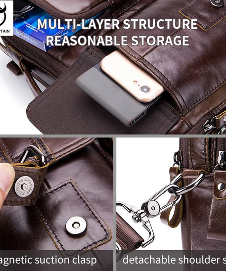 Sacoche cuir homme "AIRPORT"