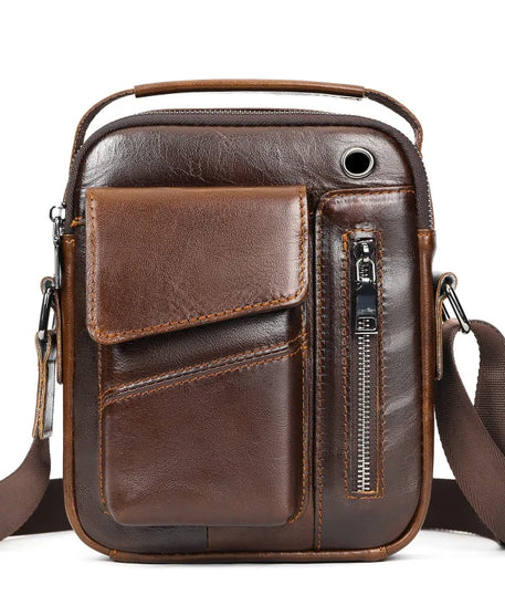 Sacoche cuir homme "SHOULDER"