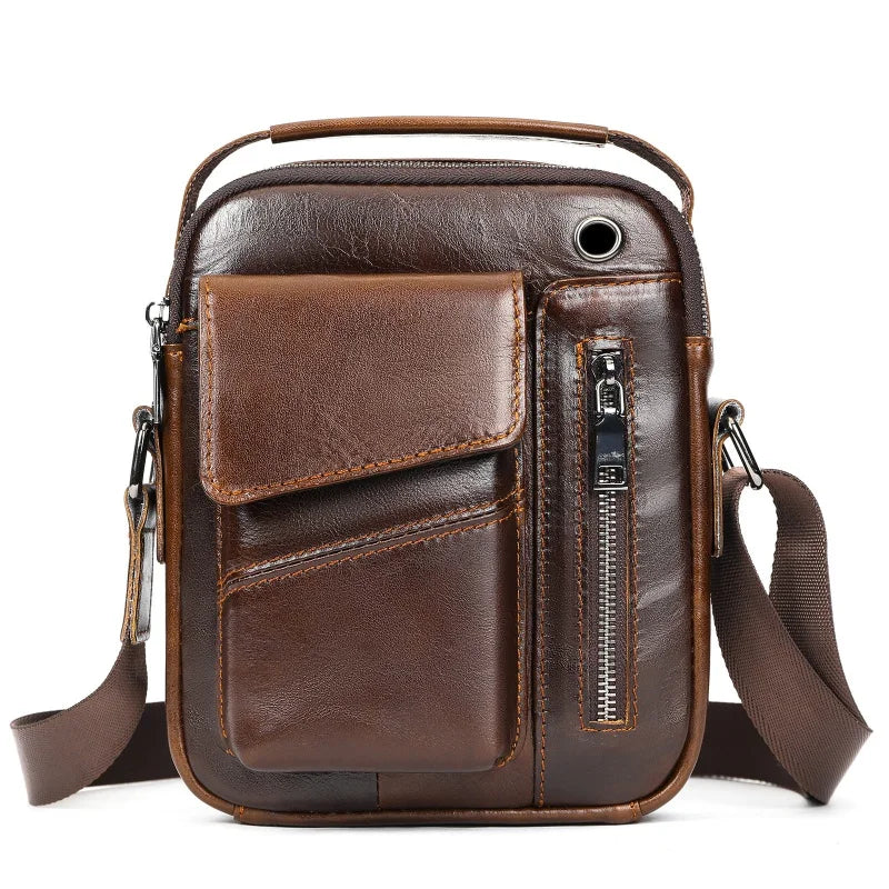 Sacoche cuir homme "SHOULDER"