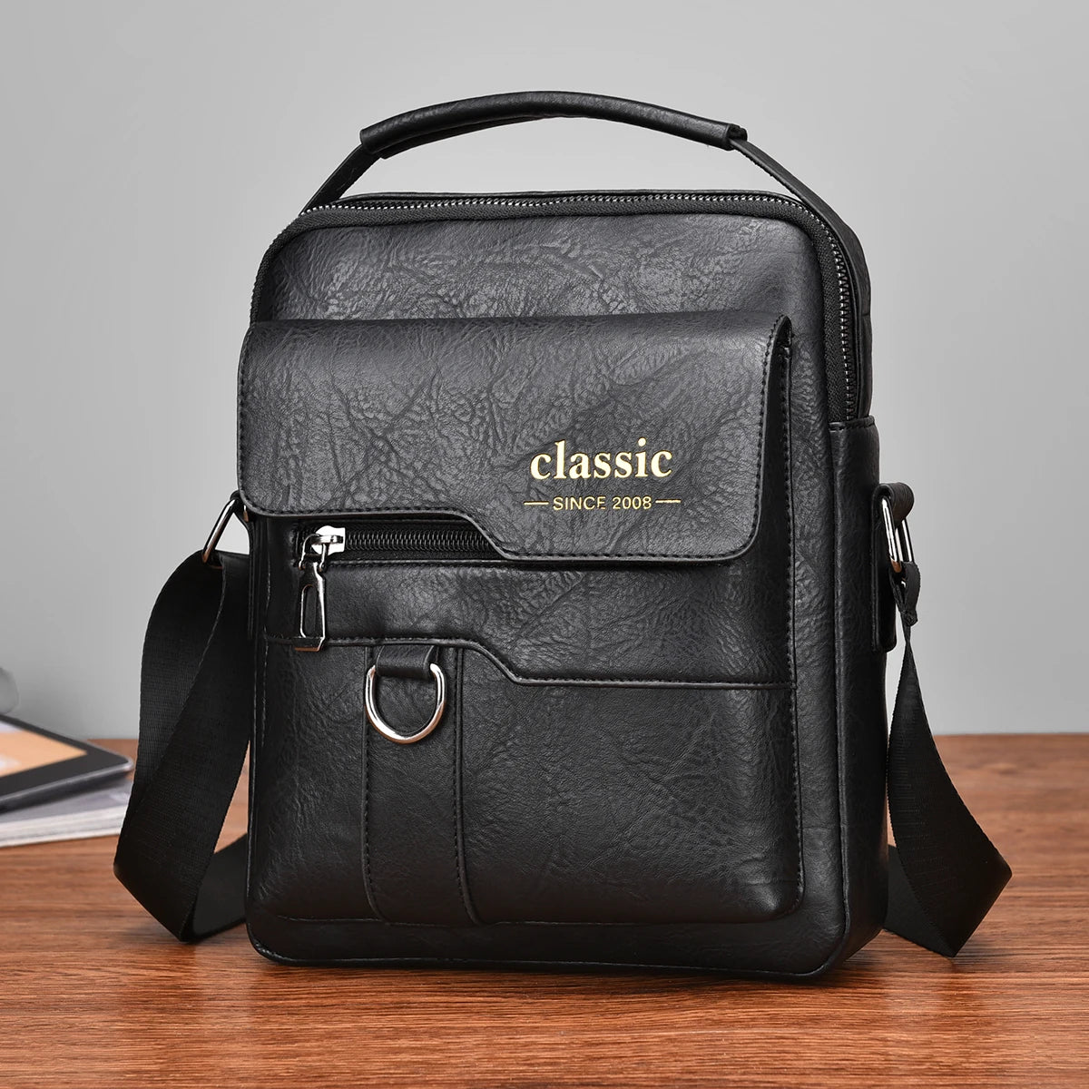 Sacoche cuir homme "CLASSIC"