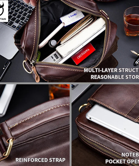 Sacoche homme cuir "BULLCAPTAIN RETRO"