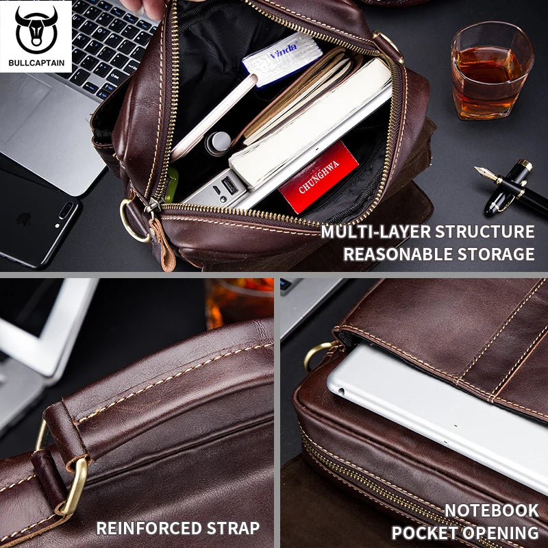 Sacoche homme cuir "BULLCAPTAIN RETRO"