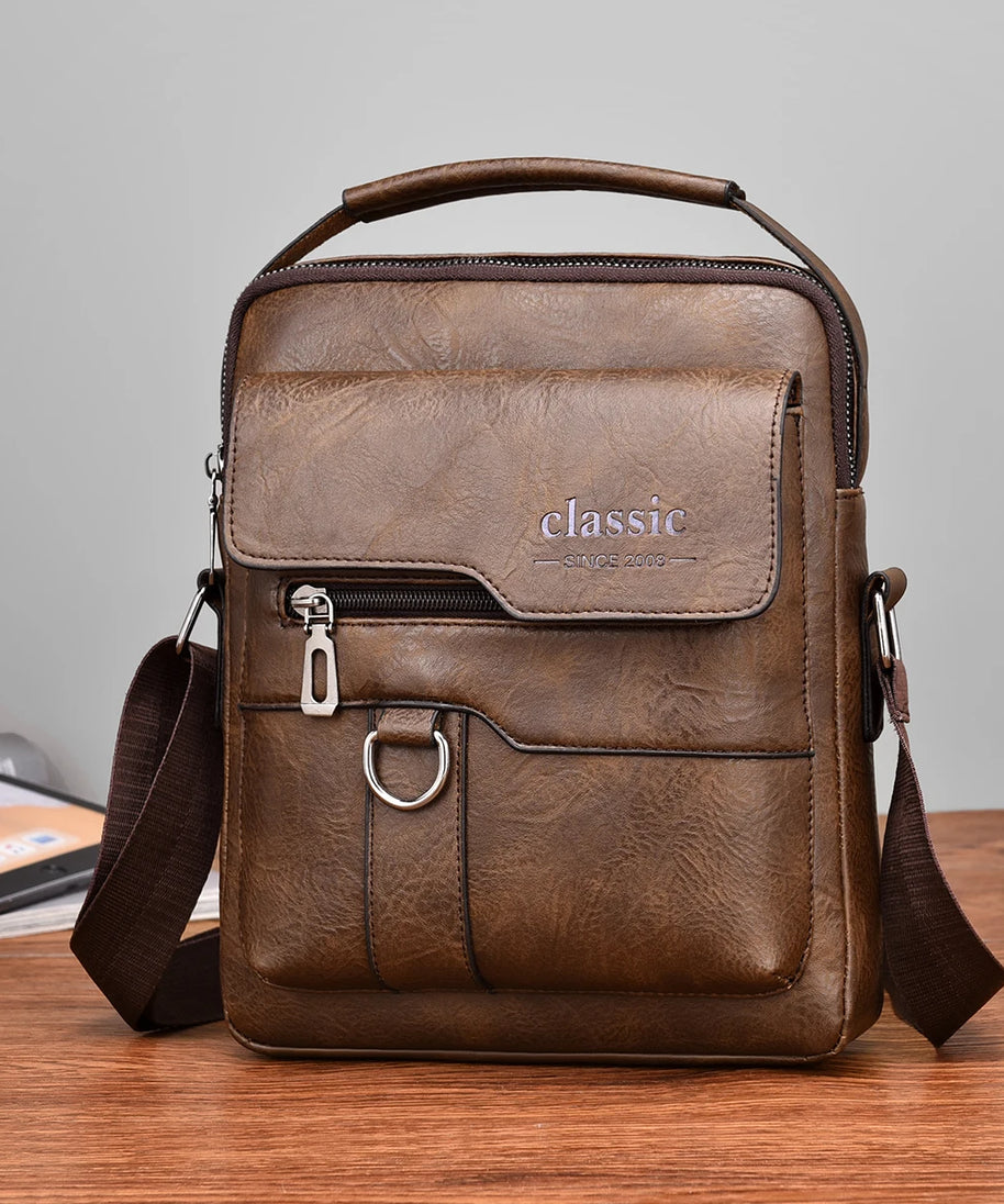 Sacoche cuir homme "CLASSIC"