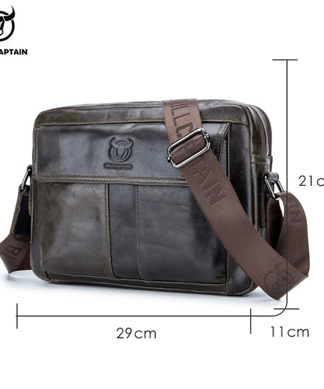 Sacoche cuir homme "BULLCAPTAIN BANDOULIERE"