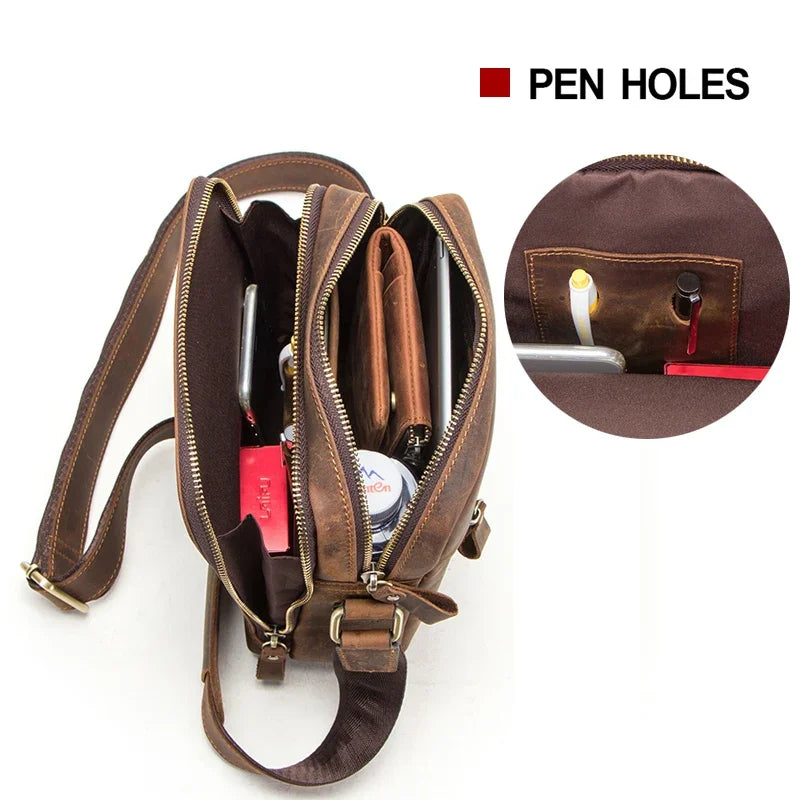 Sacoche cuir homme "VINTAGE"